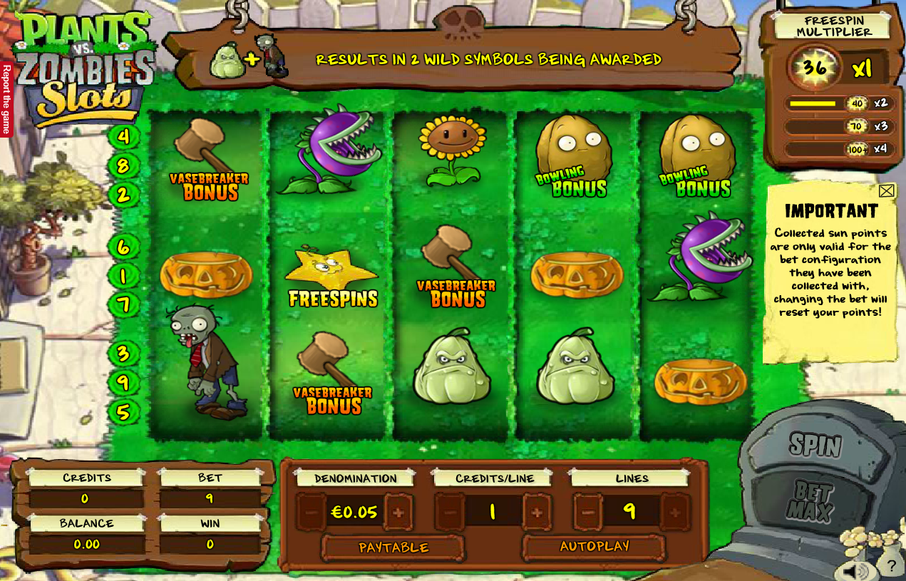 lll Jugar Plants vs Zombies Tragamonedas Gratis sin Descargar en Linea