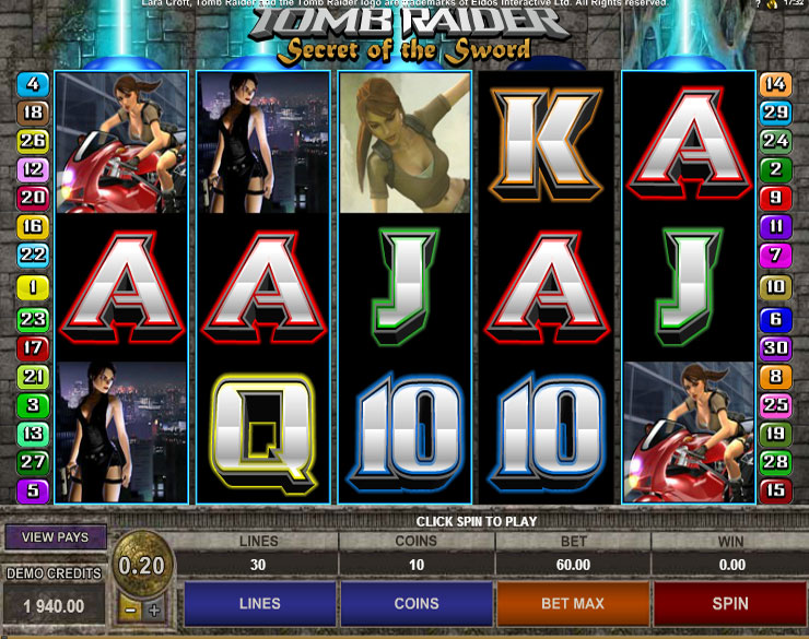Resultado de imagen de Tomb Raider casino online
